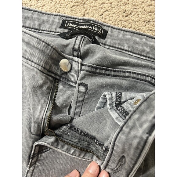 Abercrombie & Fitch Jeans Womens Adult Size 4R 29x26 Gray Super Skinny - Picture 4 of 7